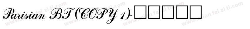 Parisian BT (COPY 1)字体转换